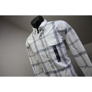 Gap Dress Shirt Slim Fit Casual Plaid Long Sleeve Button Up Mens Medium NWT